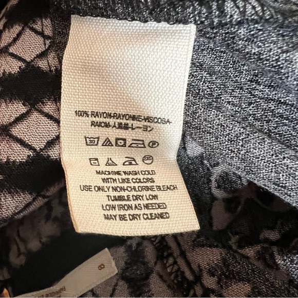 Free People Boho Print Harem Pants Size 8 - Picture 7 of 10